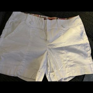 White shorts size 12